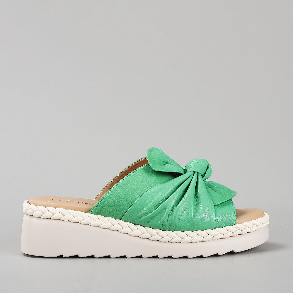 LE SANSA EUDORE FERN GREEN - Women Slides - Collective Shoes 