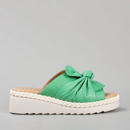 LE SANSA EUDORE FERN GREEN - Women Slides - Collective Shoes 
