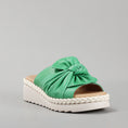 Load image into Gallery viewer, LE SANSA EUDORE FERN GREEN - Women Slides - Collective Shoes 
