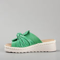 Load image into Gallery viewer, LE SANSA EUDORE FERN GREEN - Women Slides - Collective Shoes 
