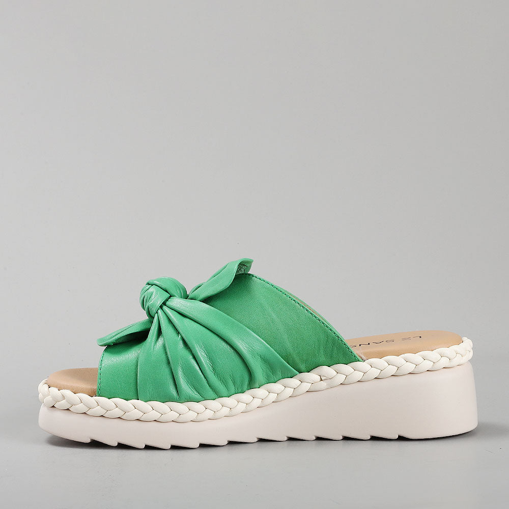LE SANSA EUDORE FERN GREEN - Women Slides - Collective Shoes 
