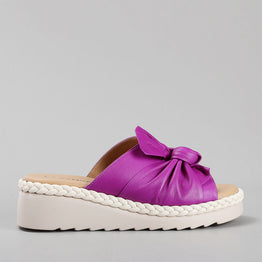 LE SANSA EUDORE PURPLE - Women Slides - Collective Shoes 