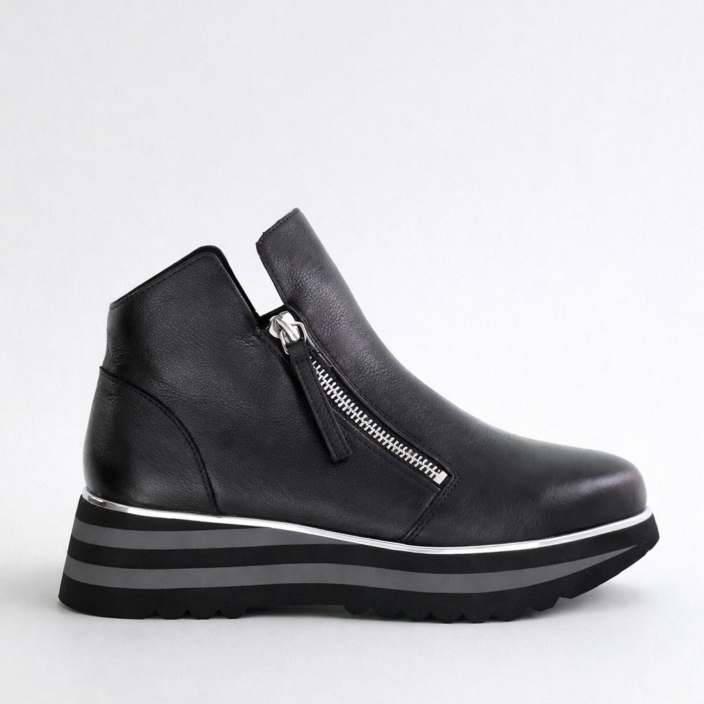 DJANGO & JULIETTE EVOL BLACK - CHARCOAL - Women Boots - Collective Shoes 