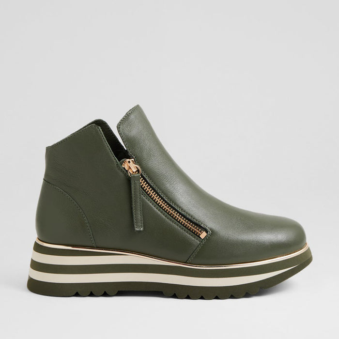 DJANGO & JULIETTE EVOL OLIVE - Women Boots - Collective Shoes 