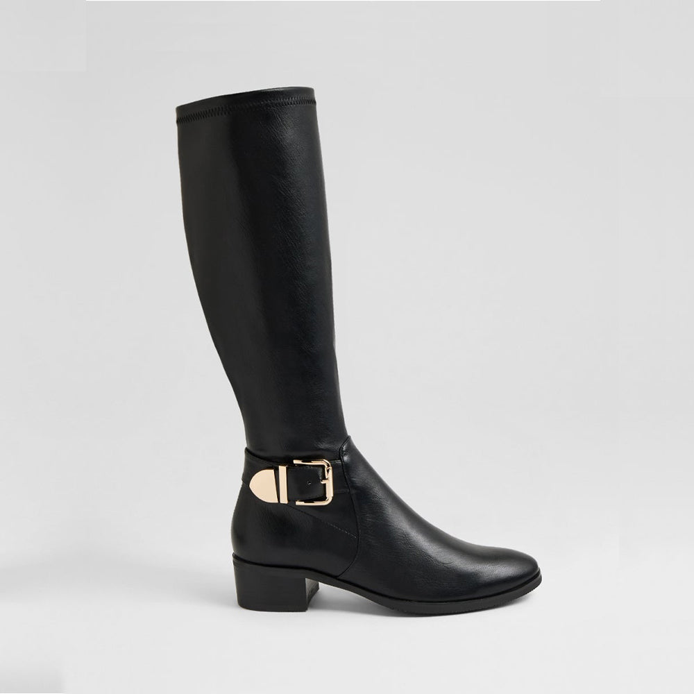 DJANGO & JULIETTE TECA BLACK - Women High Boots - Collective Shoes 