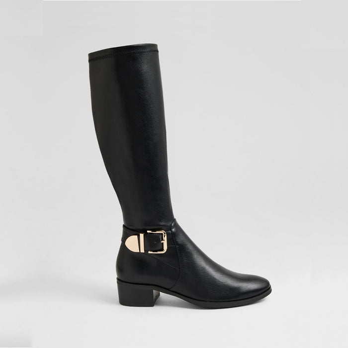 DJANGO & JULIETTE TECA BLACK - Women High Boots - Collective Shoes 