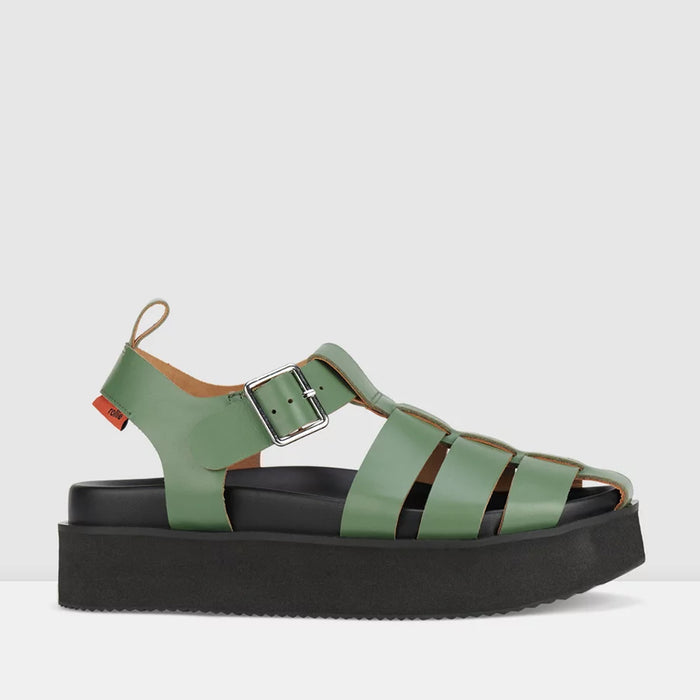 ROLLIE ACE FISHERMAN FERN / BLACK - Women Sandals - Collective Shoes 