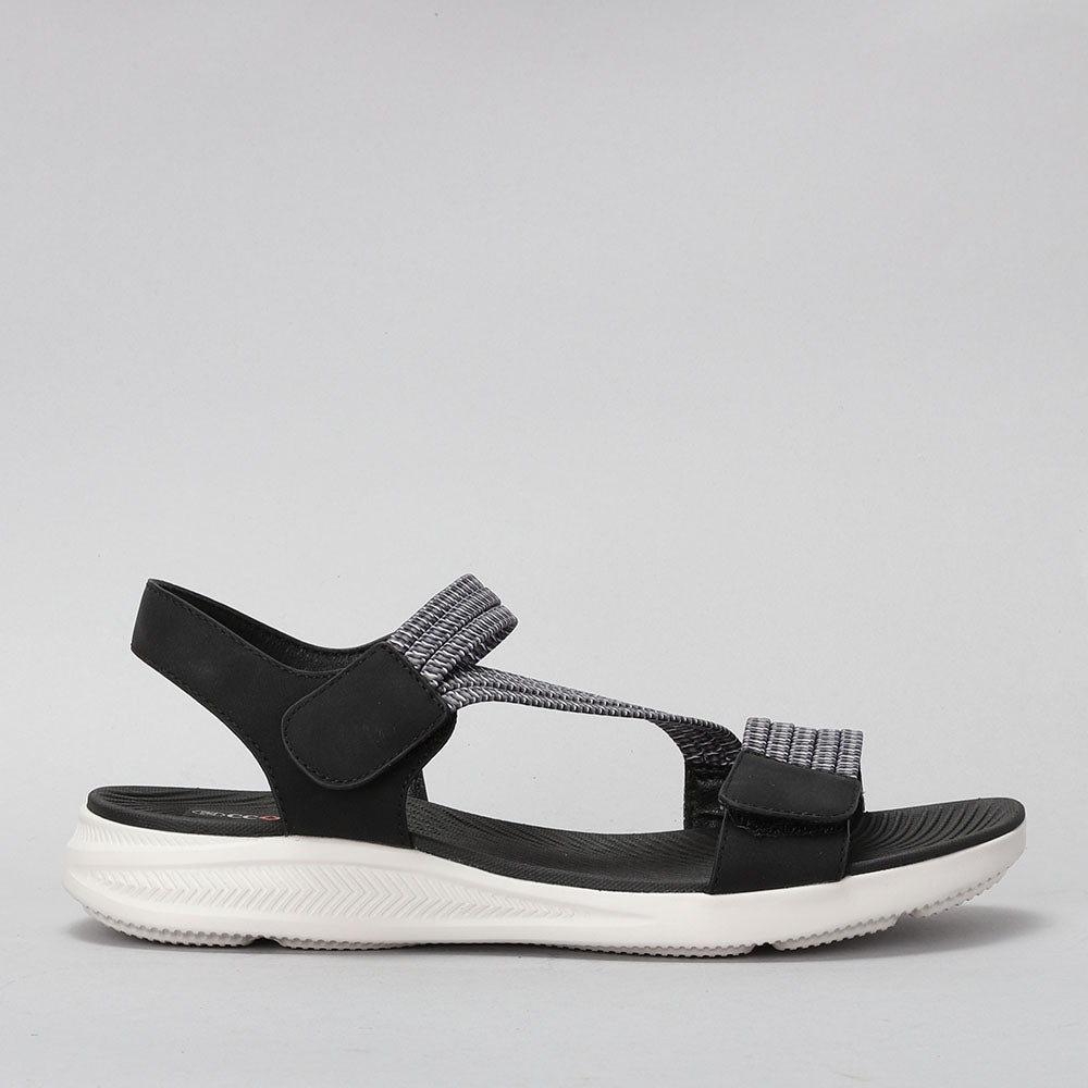 CC RESORTS FLORRIE BLACK MULTI - Women Sandals - Collective Shoes 