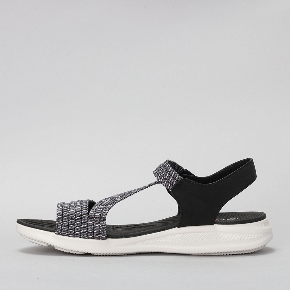 CC RESORTS FLORRIE BLACK MULTI - Women Sandals - Collective Shoes 