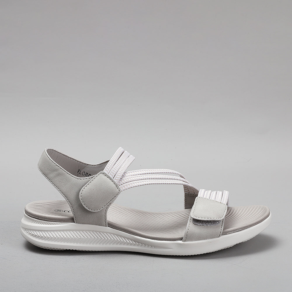 CC RESORTS FLORRIE LT GREY - Women Sandals - Collective Shoes 