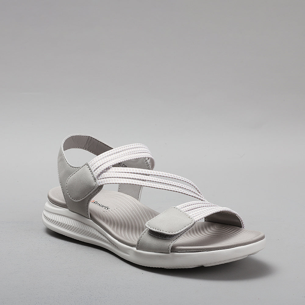 CC RESORTS FLORRIE LT GREY - Women Sandals - Collective Shoes 