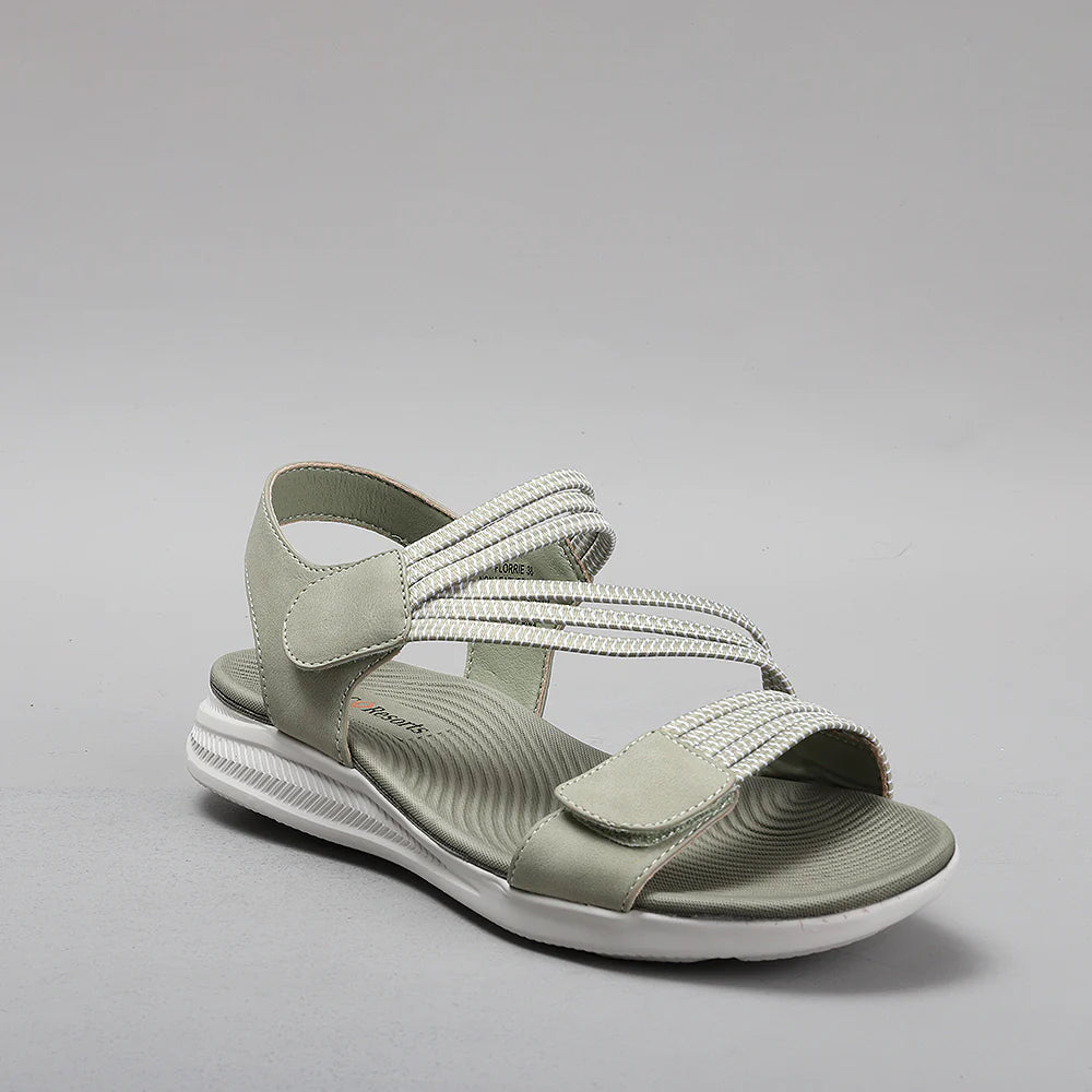 CC RESORTS FLORRIE LT KHAKI - Women Sandals - Collective Shoes 