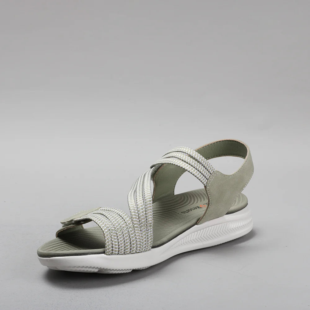 CC RESORTS FLORRIE LT KHAKI - Women Sandals - Collective Shoes 