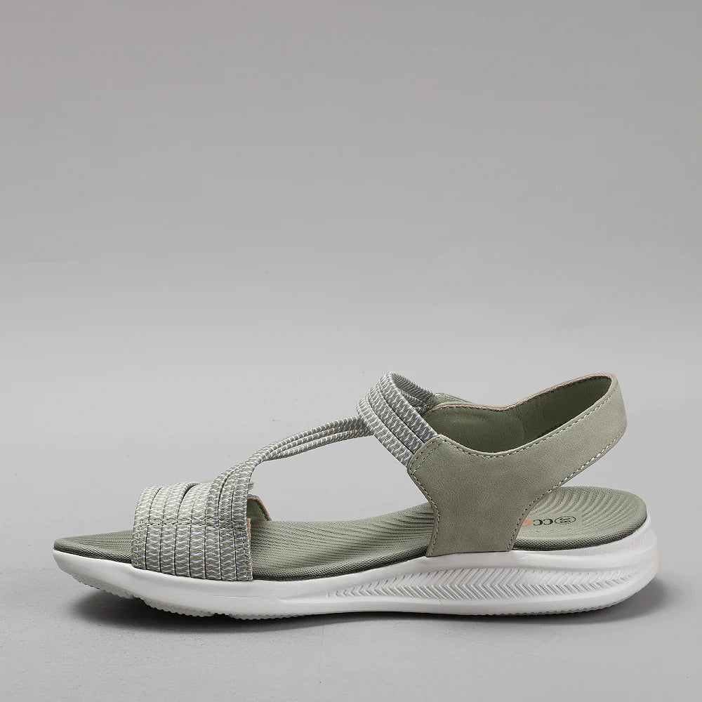 CC RESORTS FLORRIE LT KHAKI - Women Sandals - Collective Shoes 
