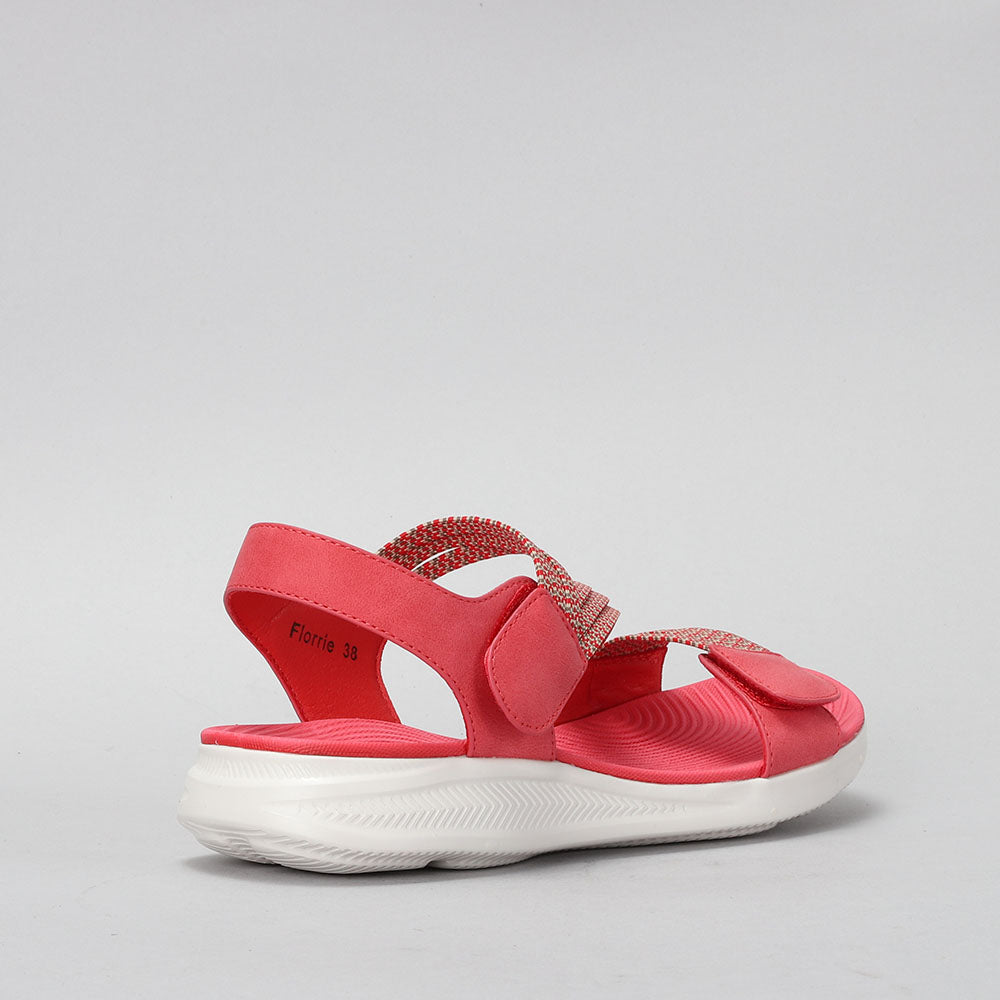 CC RESORTS FLORRIE RED MULTI - Women Sandals - Collective Shoes 