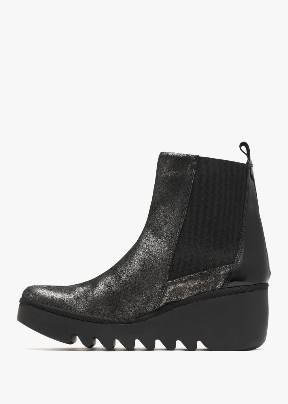 FLY LONDON BAGU SILVER BLACK - Women Boots - Collective Shoes 