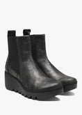Load image into Gallery viewer, FLY LONDON BAGU SILVER BLACK - Women Boots - Collective Shoes 
