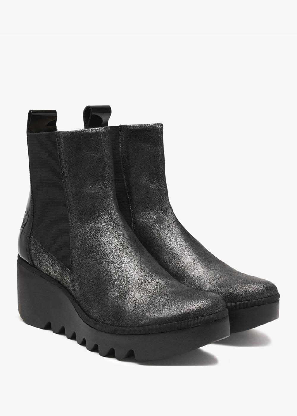 FLY LONDON BAGU SILVER BLACK - Women Boots - Collective Shoes 