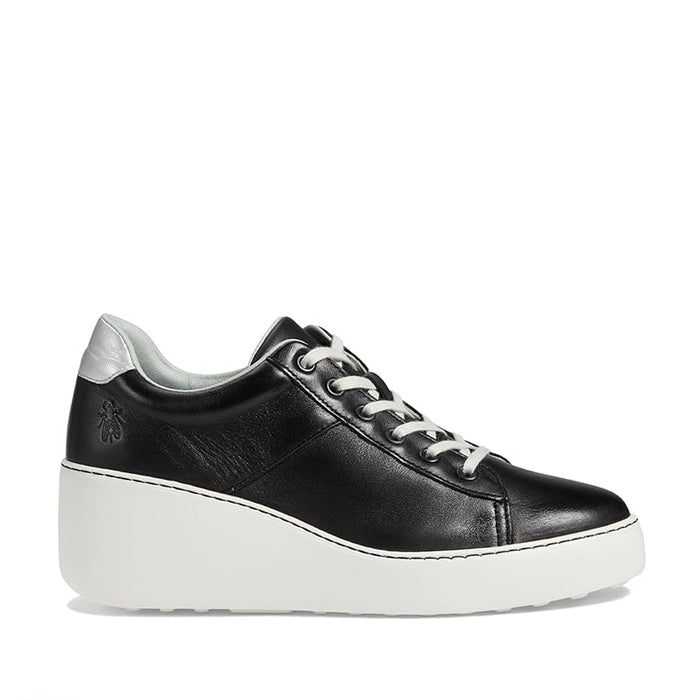 FLY LONDON DELF BLACK - Women Wedge - Collective Shoes 