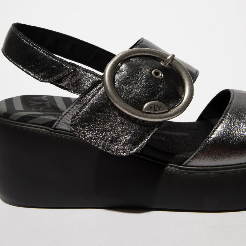FLY LONDON DIGO GRAPHITE - Women Sandals - Collective Shoes 