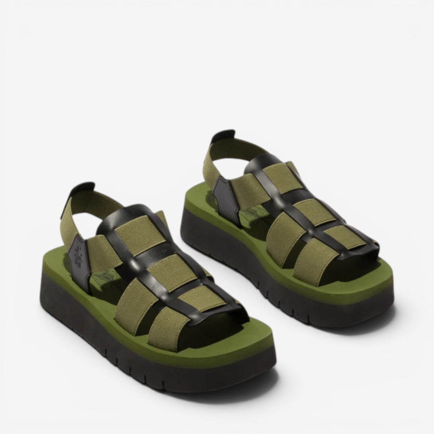 FLY LONDON SAMB BLACK ARMY GREEN