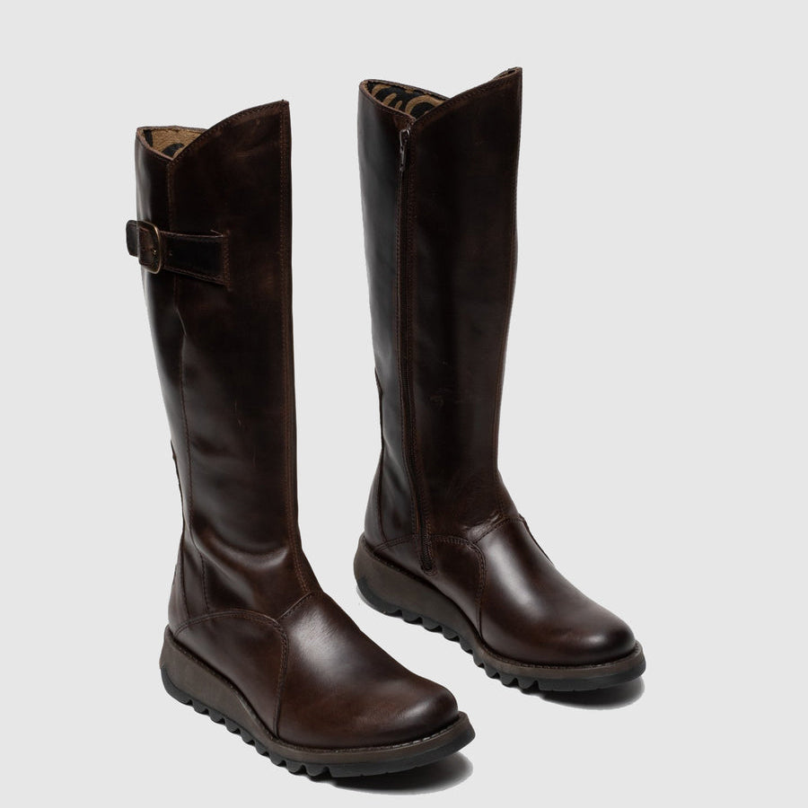 FLY LONDON MOL BLACK - Women High Boots - Collective Shoes 