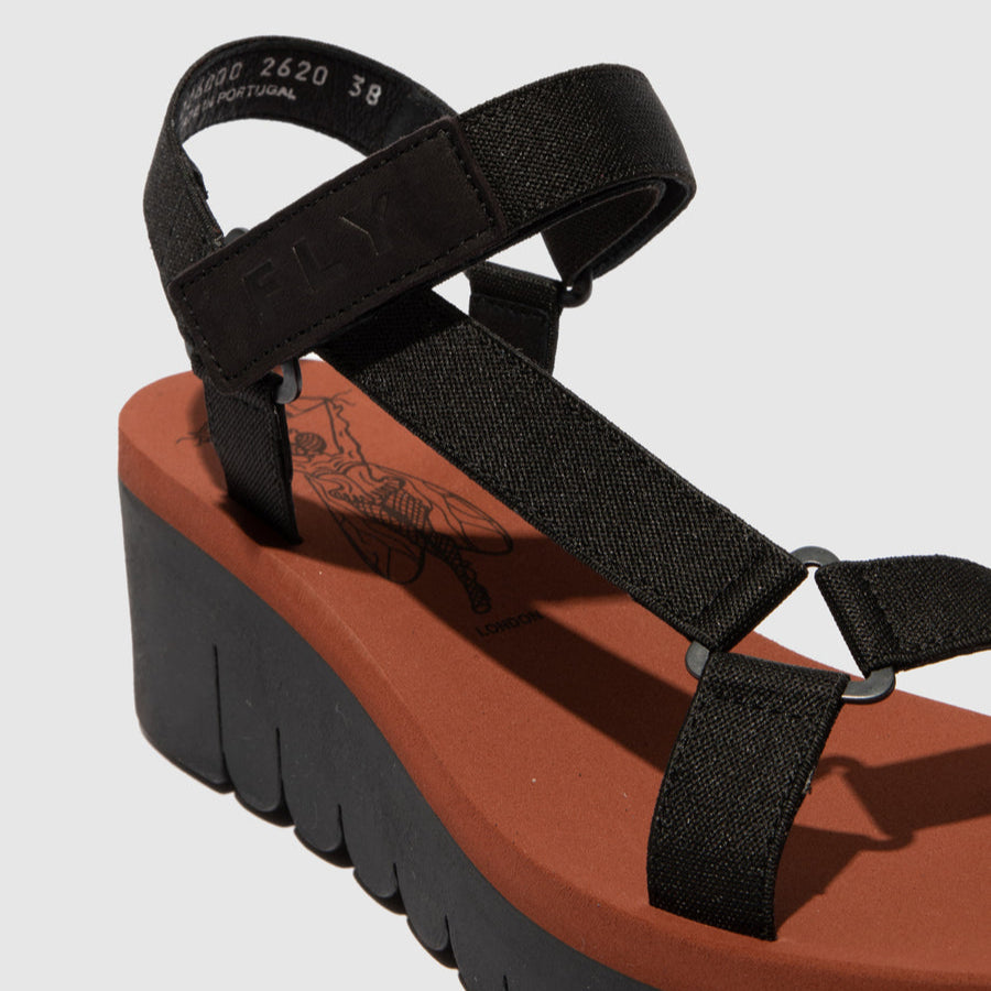FLY LONDON YEFA BLACK BRICK