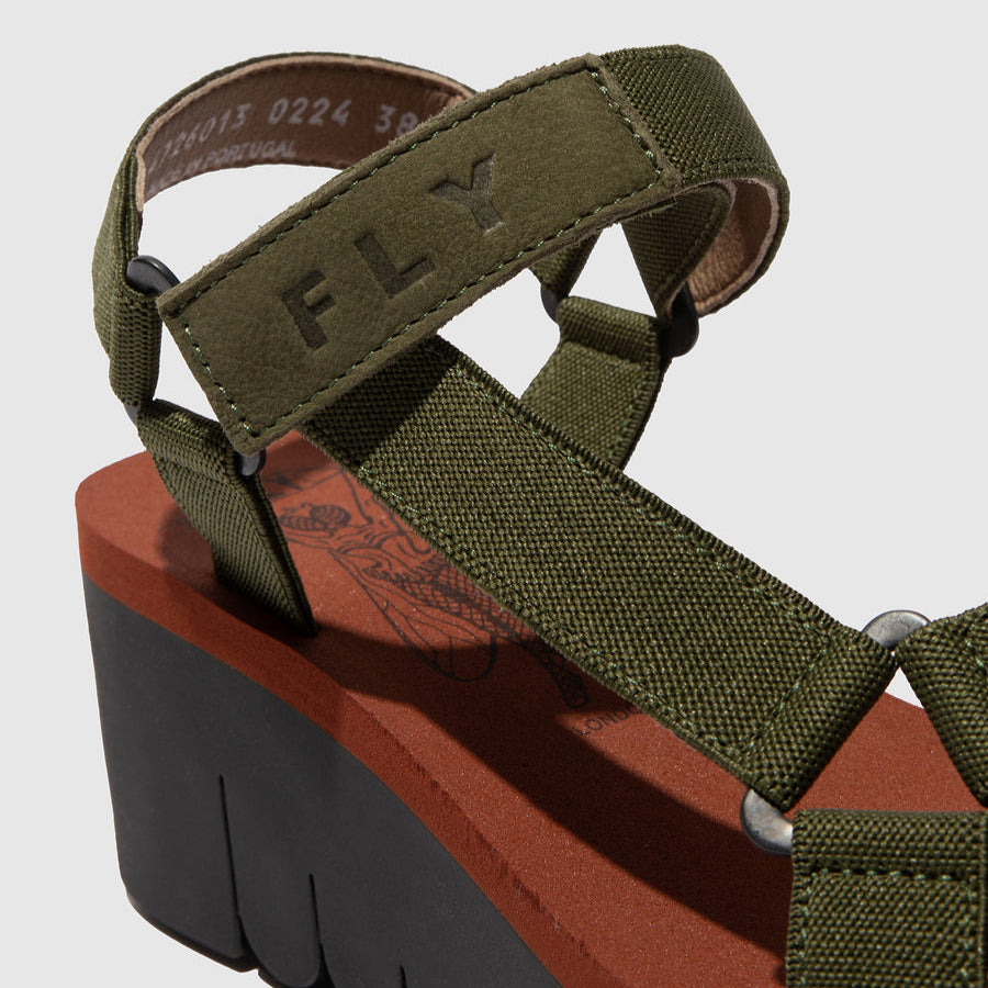 FLY LONDON YEFA DEVIL ARMY GREEN BRICK