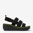 Load image into Gallery viewer, FLY LONDON YERE BLACK ARMY GREEN
