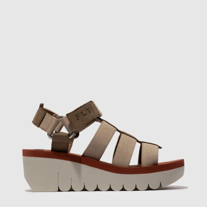 FLY LONDON YOJI MILITARY BEIGE BRICK - Women Sandals - Collective Shoes 