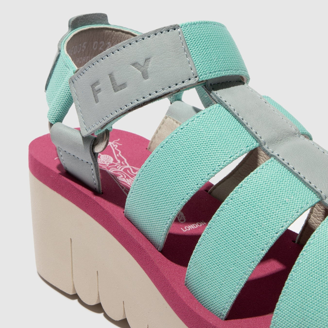 FLY LONDON YOJI SKY BLUE SPEARMINT LILAC
