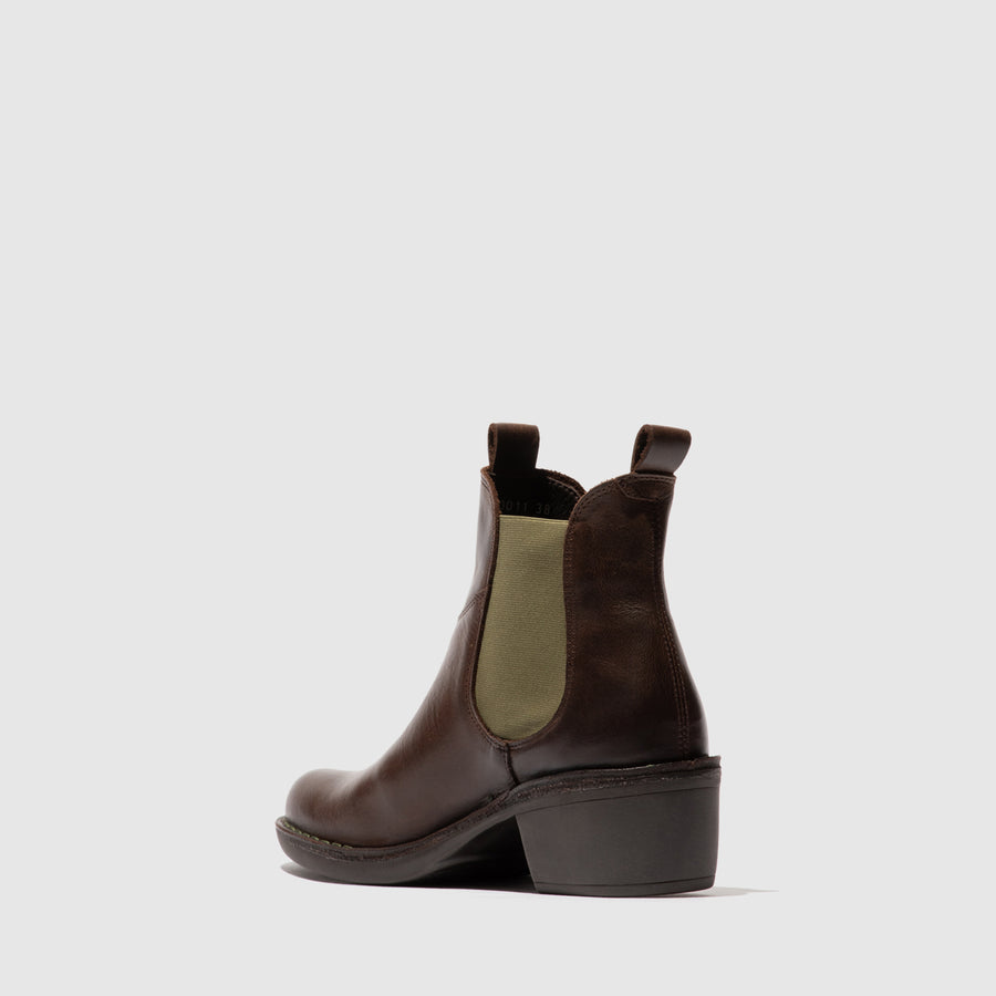 FLY LONDON MEME DK BROWN - Women Boots - Collective Shoes 