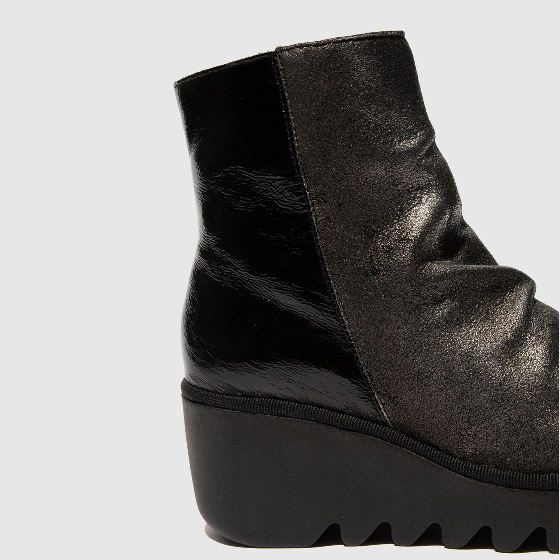 FLY LONDON BAAN SILVER BLACK - Women Boots - Collective Shoes 