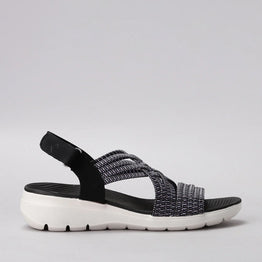 CC RESORTS FLYTA BLACK MULTI - Women Sandals - Collective Shoes 