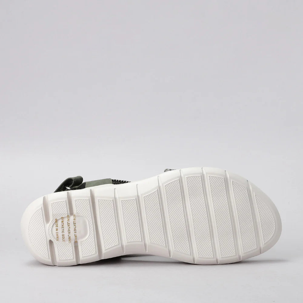 CC RESORTS FLYTA OLIVE MULTI - Women Sandals - Collective Shoes 