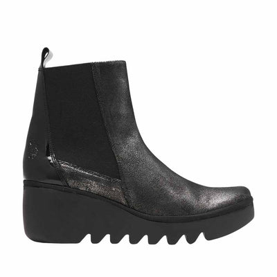 FLY LONDON BAGU SILVER BLACK - Women Boots - Collective Shoes 
