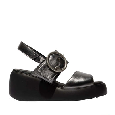 FLY LONDON DIGO GRAPHITE - Women Sandals - Collective Shoes 