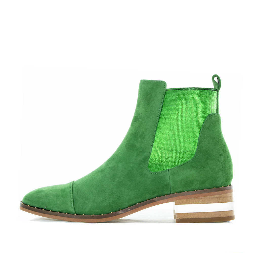 DJANGO & JULIETTE FORDA EMERALD GREEN - Women Boots - Collective Shoes 