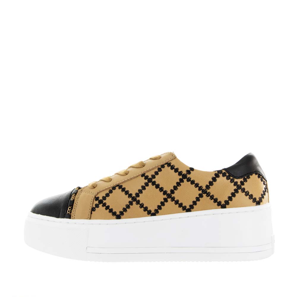 ALFIE & EVIE FRANKIE BLACK CAMEL - Women sneakers - Collective Shoes 