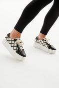 Load image into Gallery viewer, ALFIE & EVIE FRANKIE BLACK CREAM - Women sneakers - Collective Shoes 
