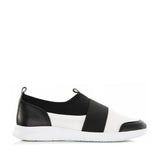 black white