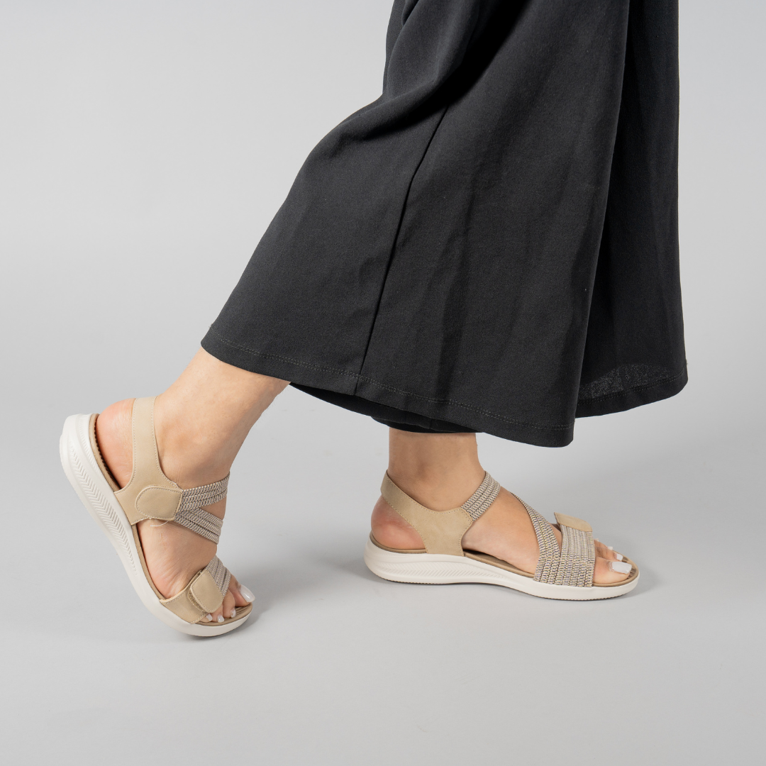 CC RESORTS FLORRIE APPRICOT MULTI - Women Sandals - Collective Shoes 