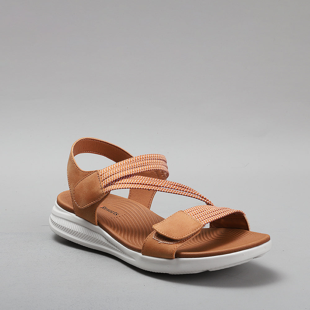 CC RESORTS FLORRIE TAN - Women Sandals - Collective Shoes 