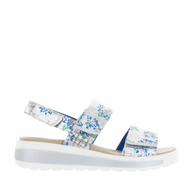 ZIERA GARLIN BLUE SILVER - Women Sandals - Collective Shoes 