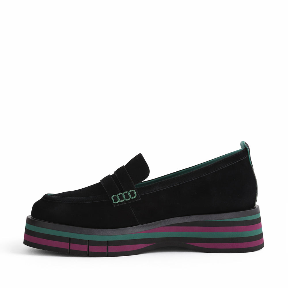 DJANGO & JULIETTE GLAMMS BLACK - Women Loafers - Collective Shoes 