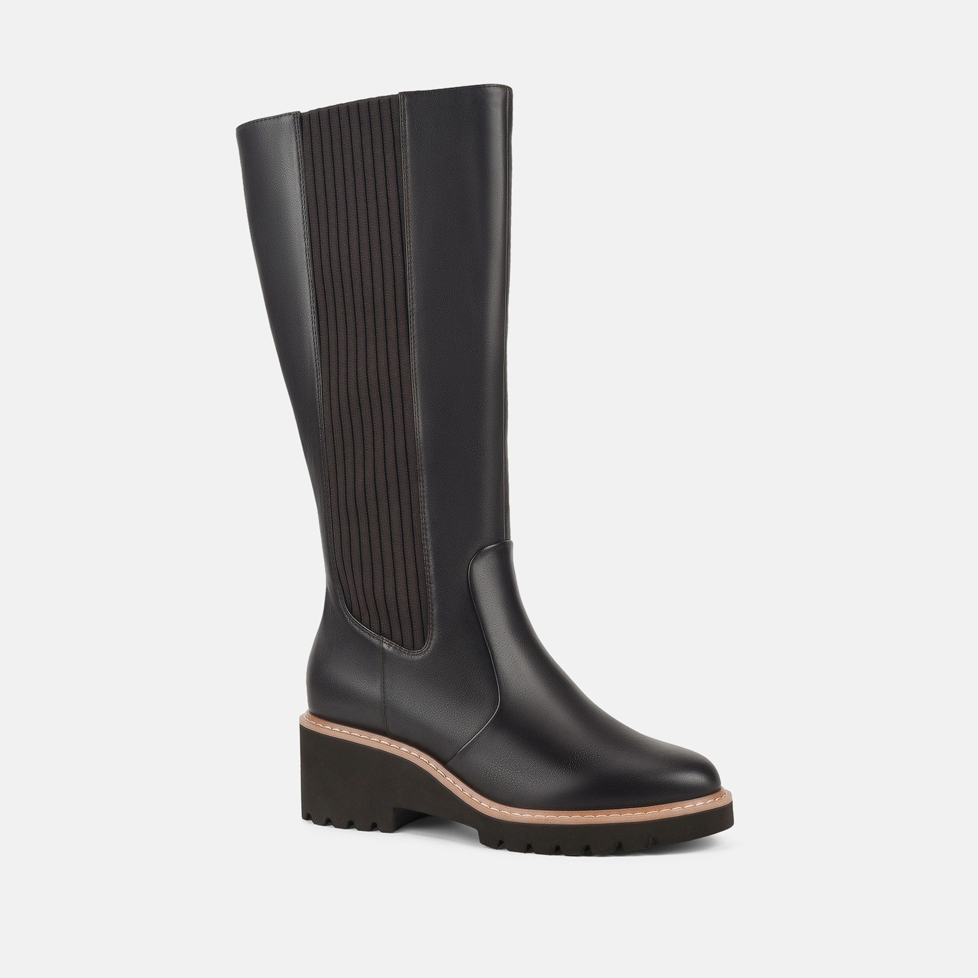HUSH PUPPIES WELLA GROUND COFFEE - Women High Boots - Collective Shoes 