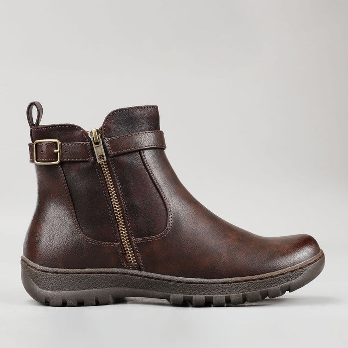 CC RESORTS GREY CHOCOLATE - Women Boots - Collective Shoes 
