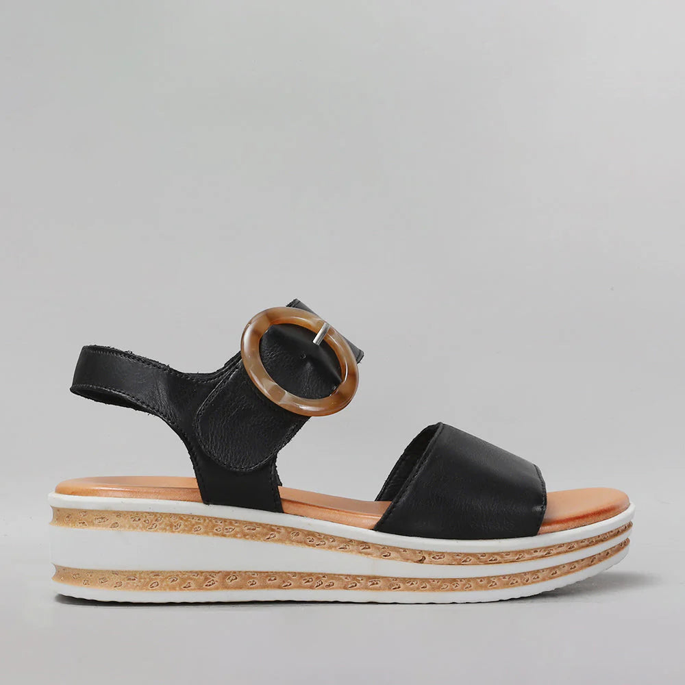 LE SANSA GUARD BLACK - Women Sandals - Collective Shoes 