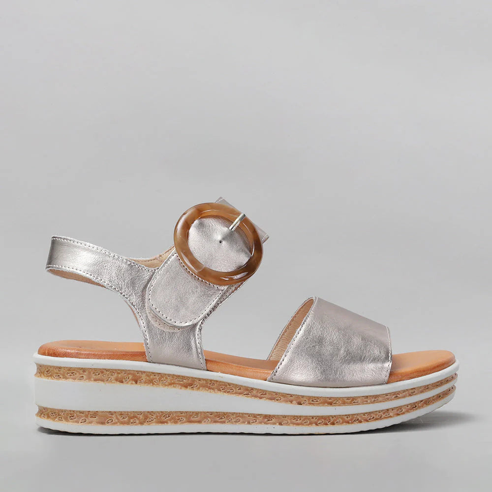 LE SANSA GUARD CHAMPAGNE - Women Sandals - Collective Shoes 