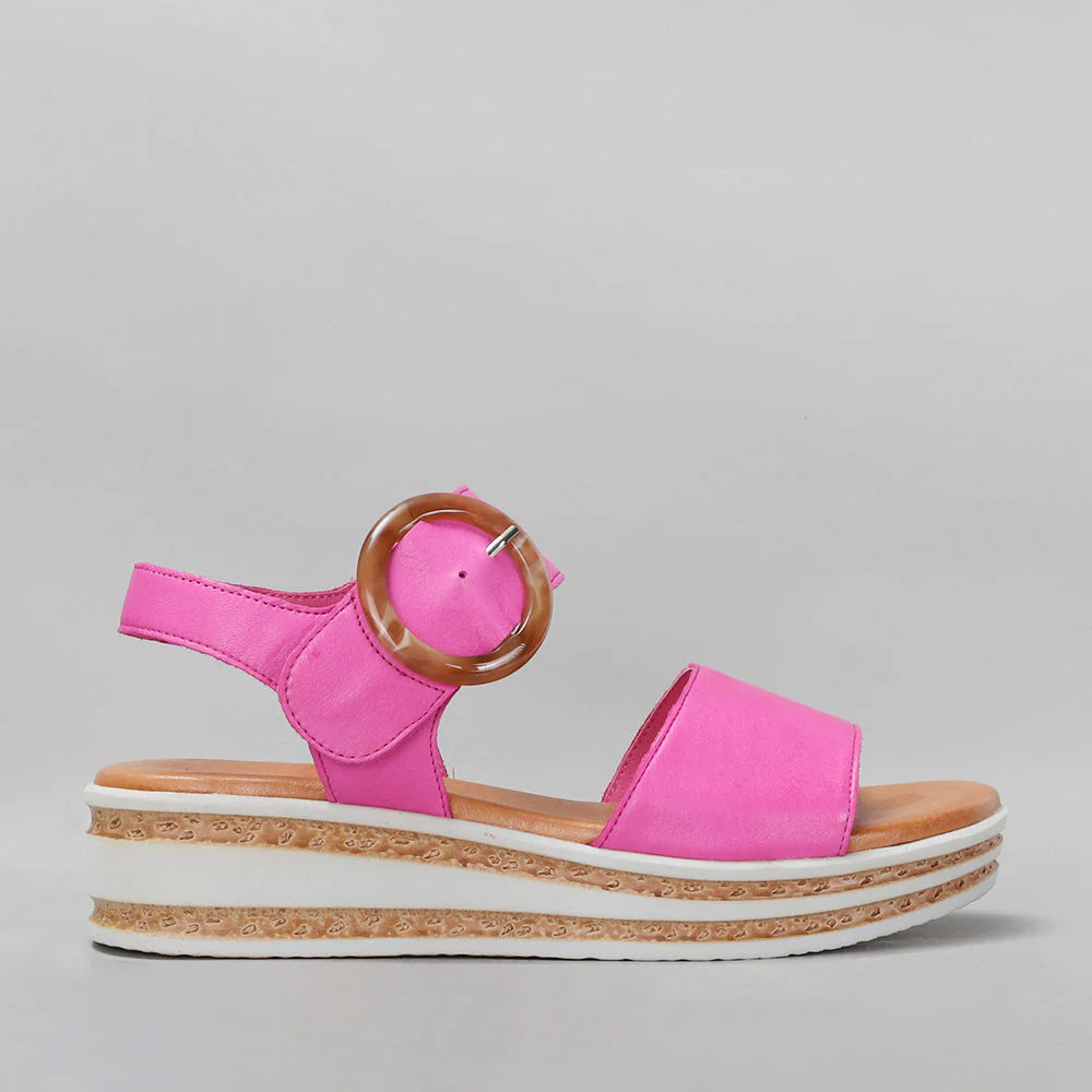 LE SANSA GUARD HOT PINK - Women Sandals - Collective Shoes 